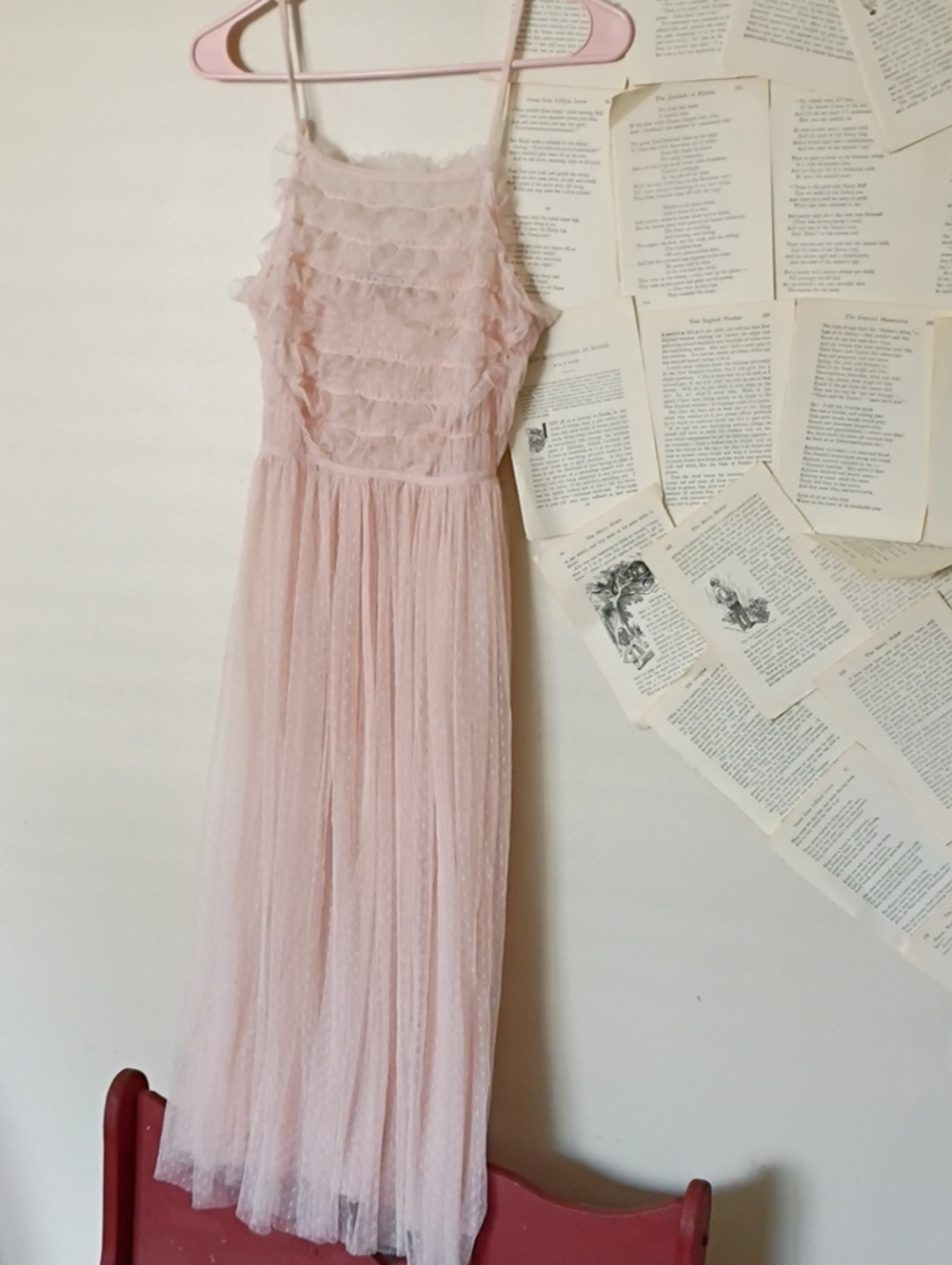 Sheer Tulle Dress Or Nightgown Lingerie
